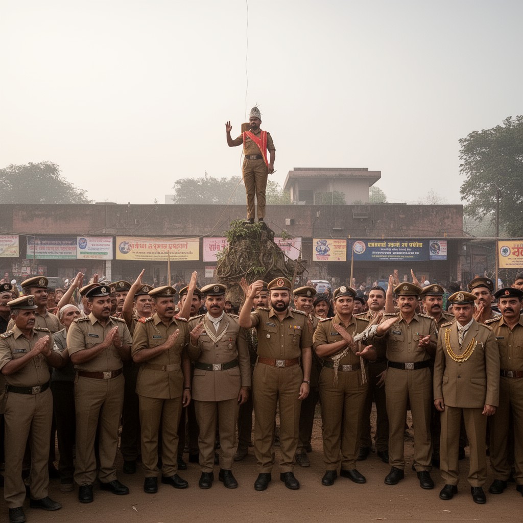AI-generated illustration of Rashtriya Swayamsevak Sangh