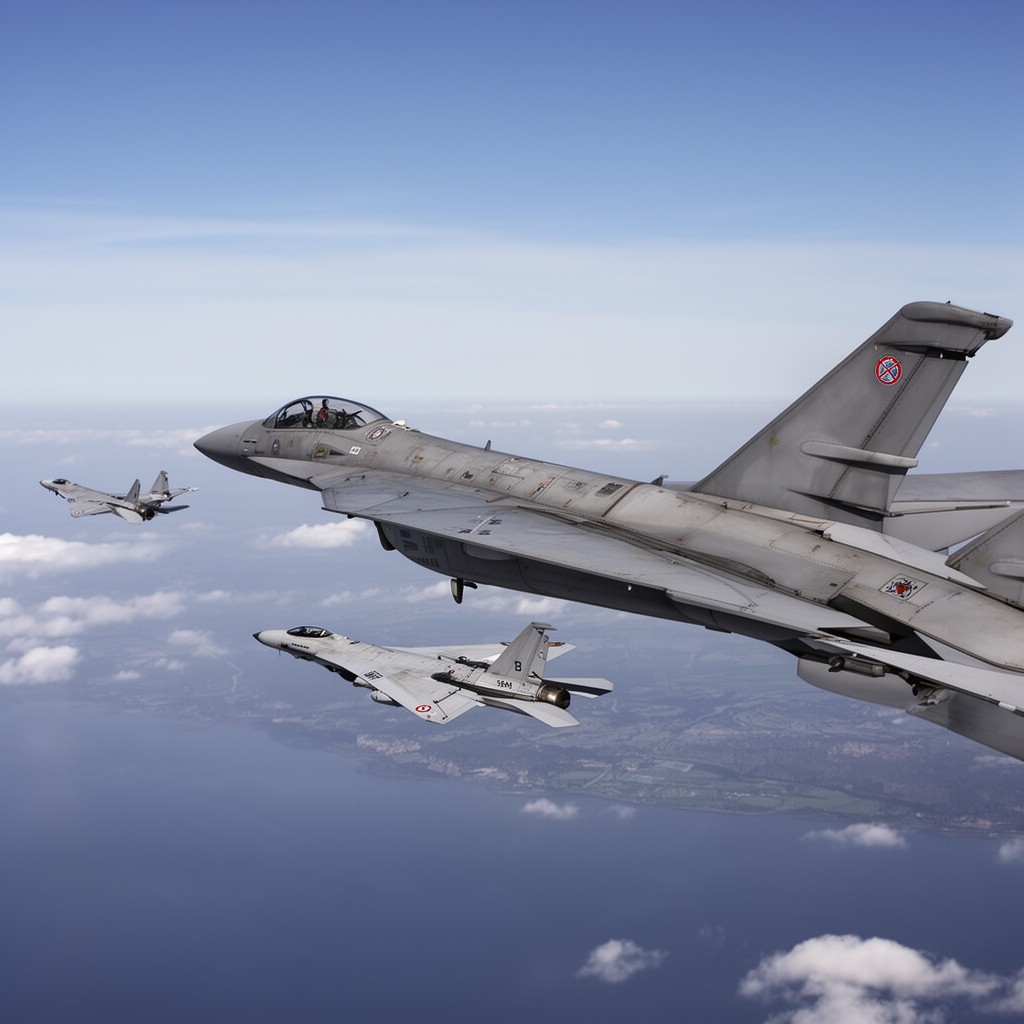 AI-generated illustration of French Air Force