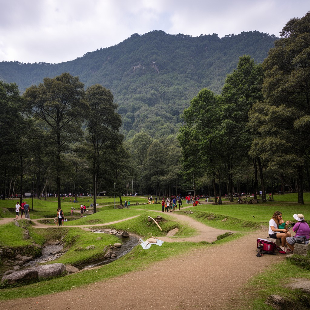AI-generated illustration of Los Dinamos park
