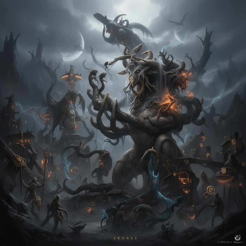 AI-generated illustration of Cronus