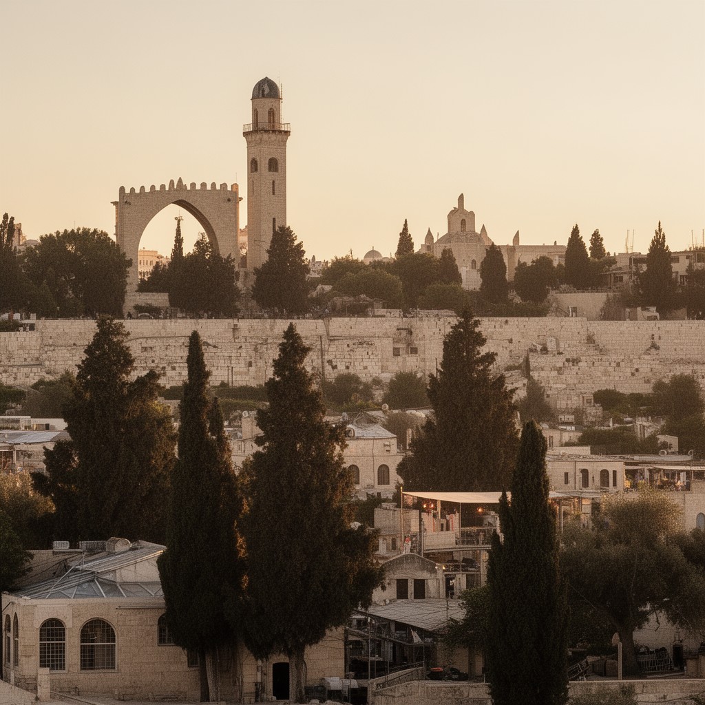 AI-generated illustration of Holy Land