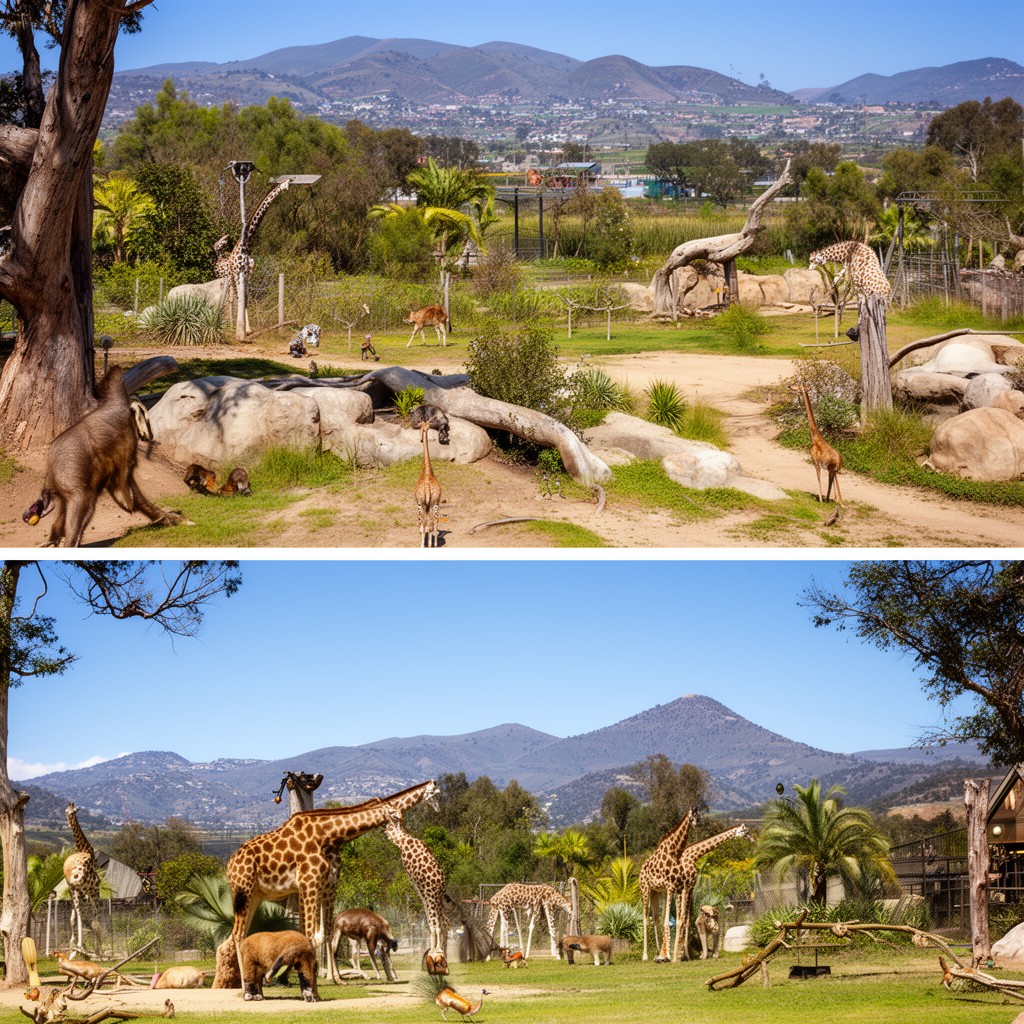 AI-generated illustration of San Diego Zoo Safari Park