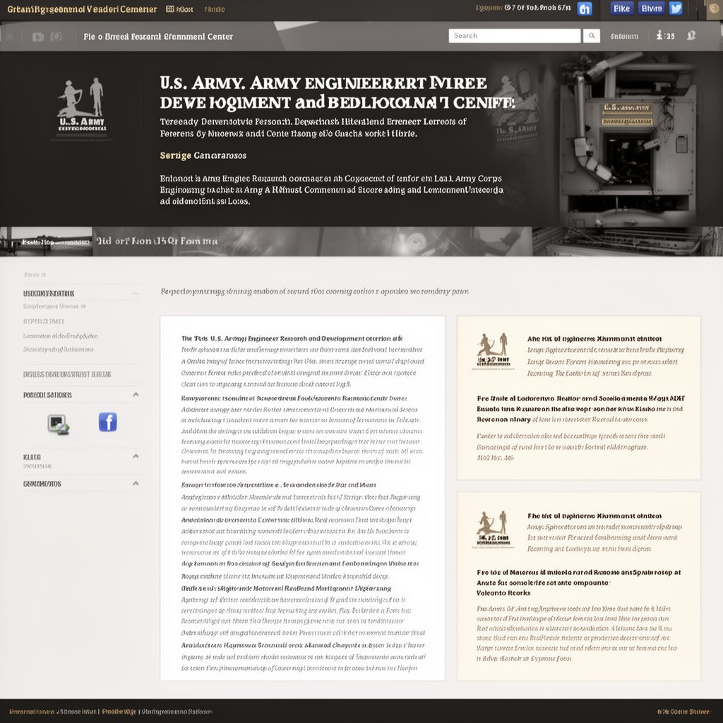 AI-generated illustration of U.S. Army Engineer Research and Development Center