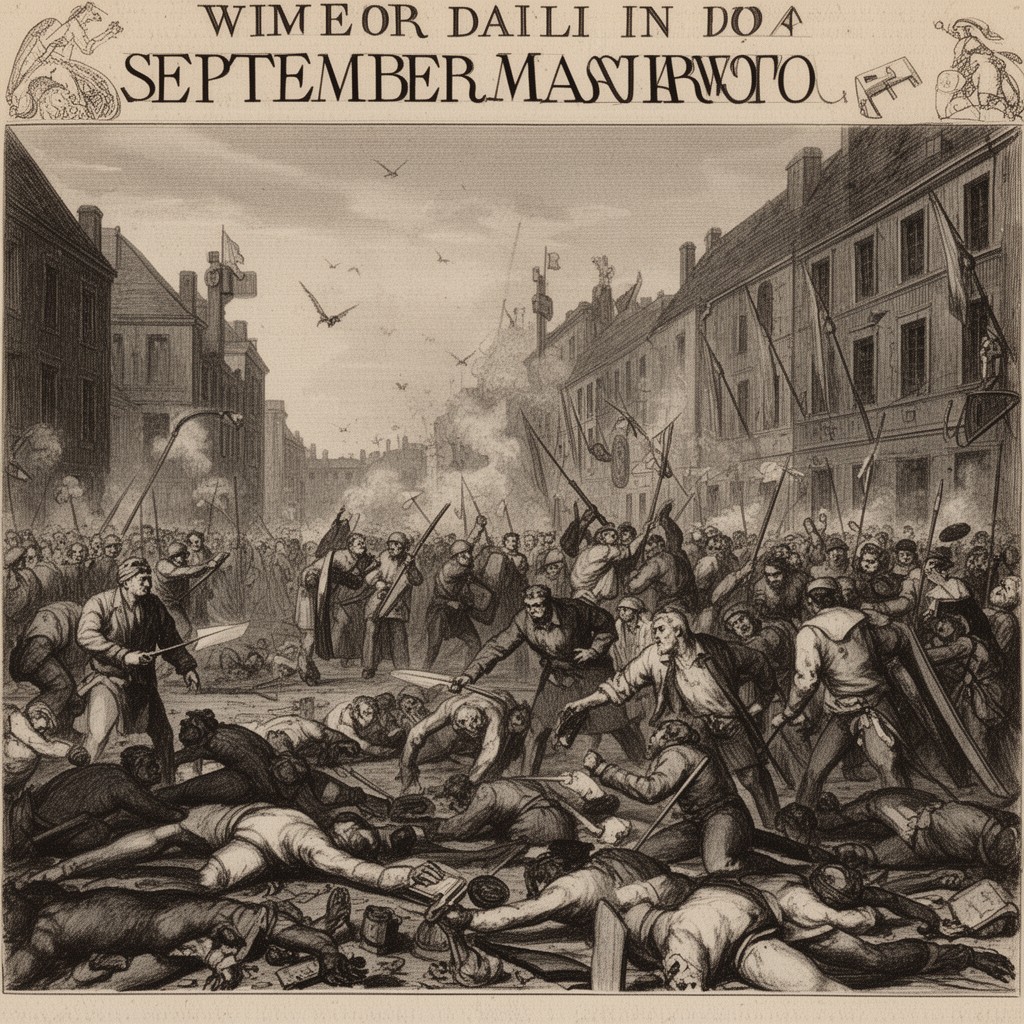AI-generated illustration of September Massacres