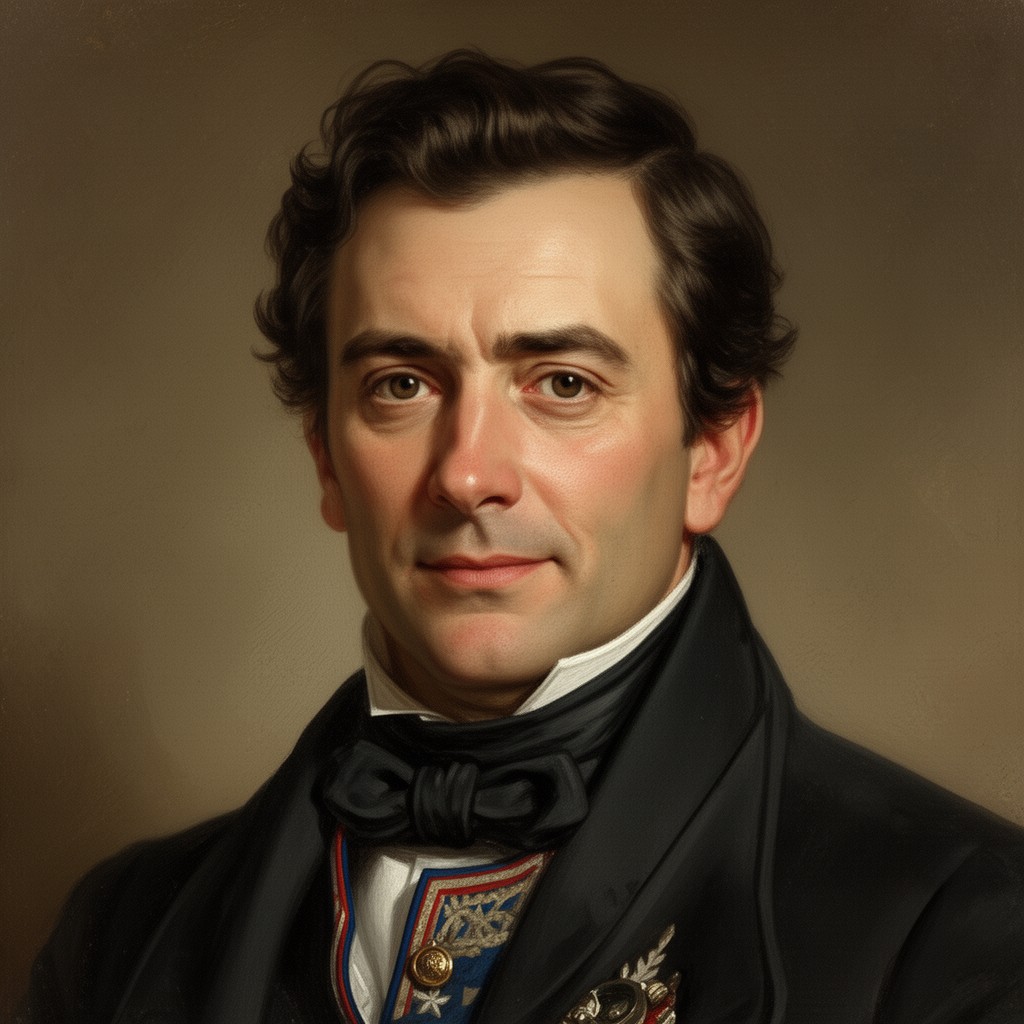 AI-generated illustration of Bernardo O'Higgins