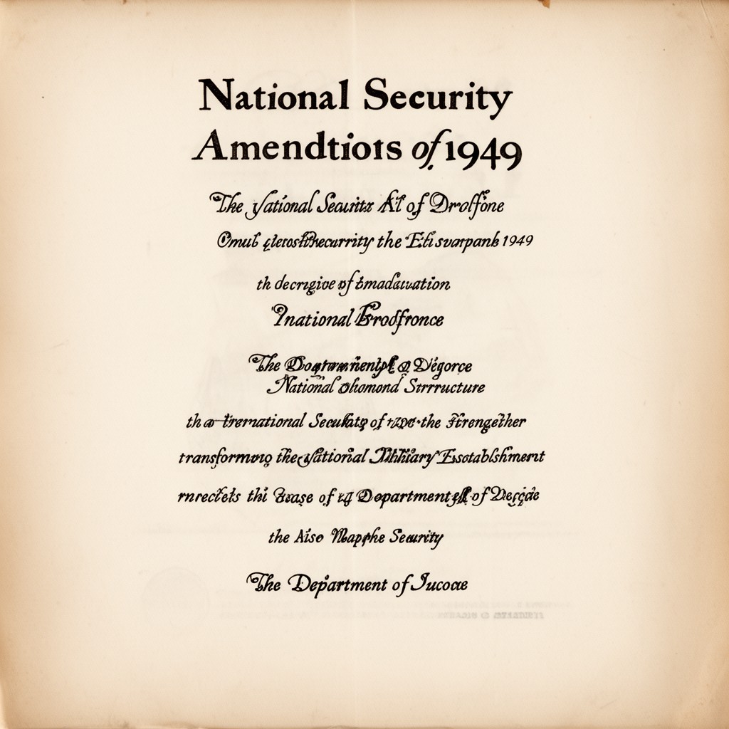 AI-generated illustration of National Security Act Amendments of 1949