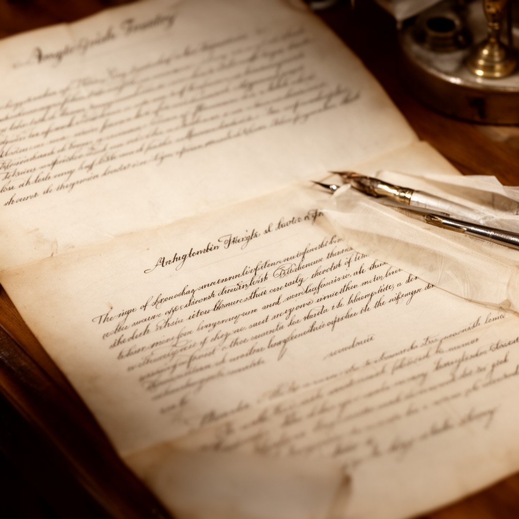 AI-generated illustration of Anglo-Irish Treaty