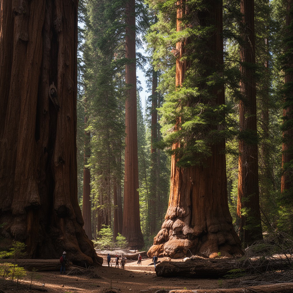 AI-generated illustration of Giant Forest sequoia grove