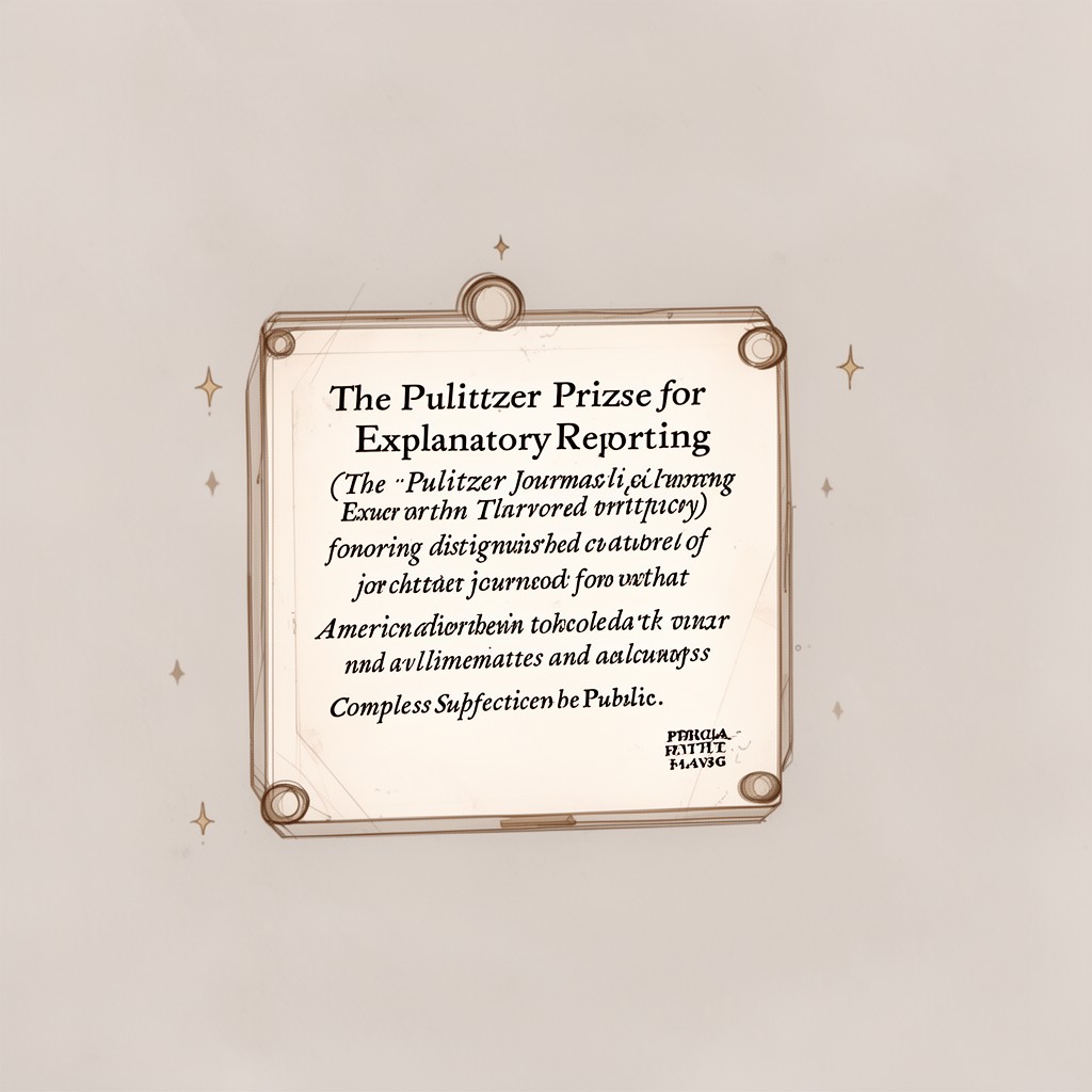 AI-generated illustration of Pulitzer Prize for Explanatory Reporting