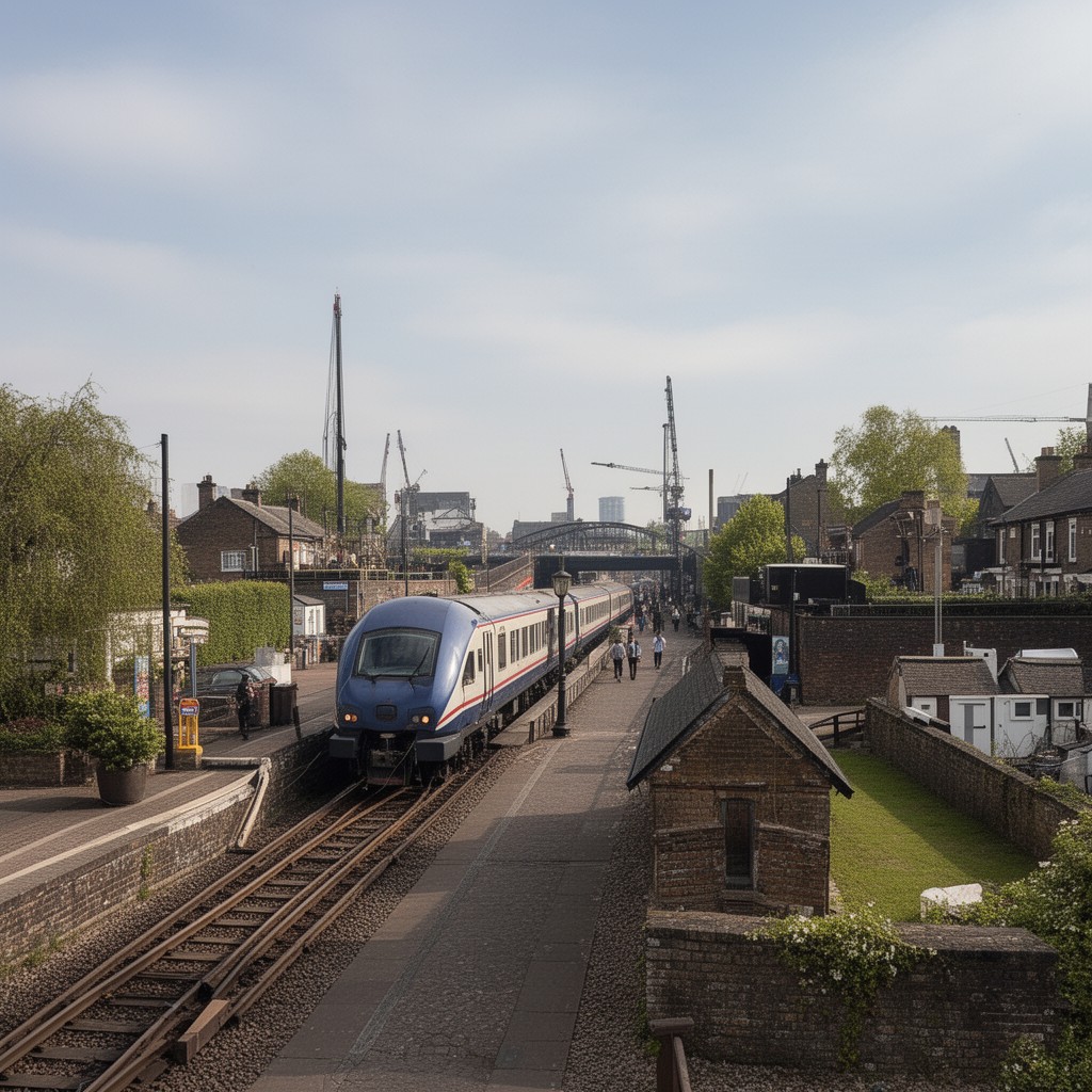 AI-generated illustration of Manchester–Chester line