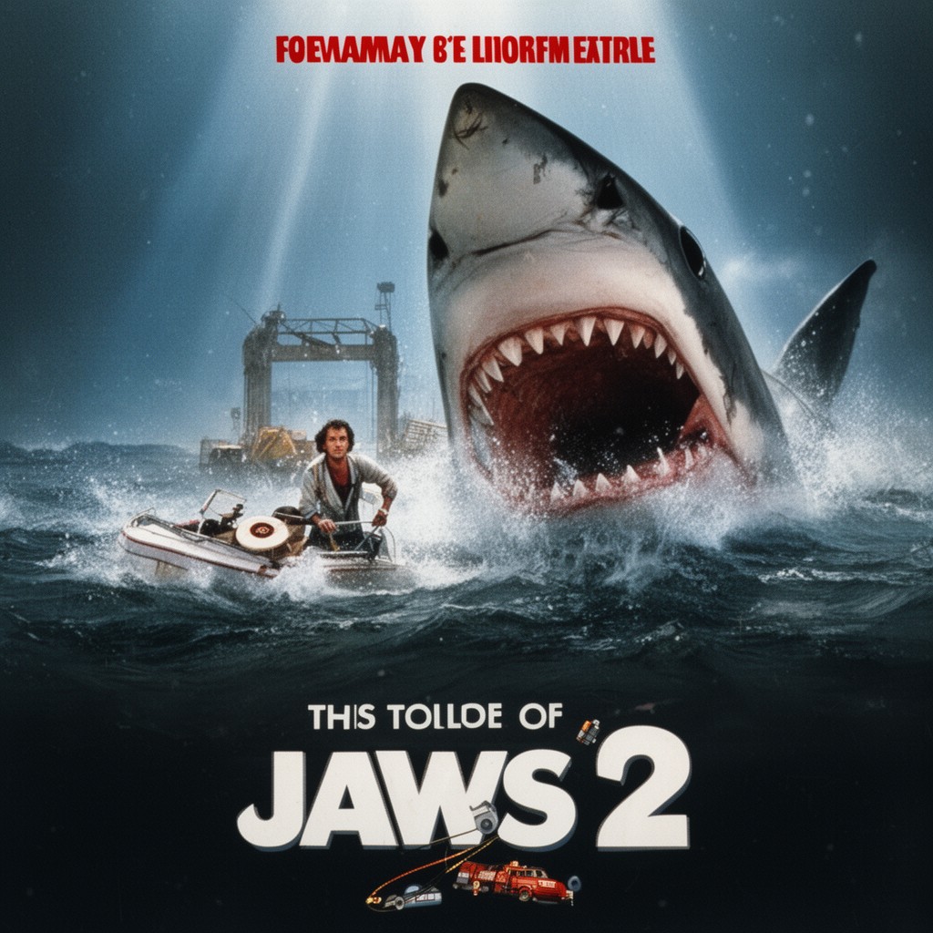 AI-generated illustration of Jaws 2