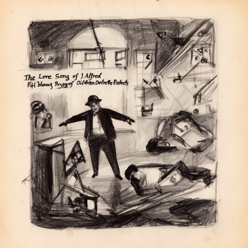 AI-generated illustration of The Love Song of J. Alfred Prufrock
