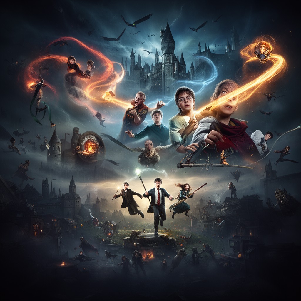 AI-generated illustration of Harry Potter and the Order of the Phoenix
