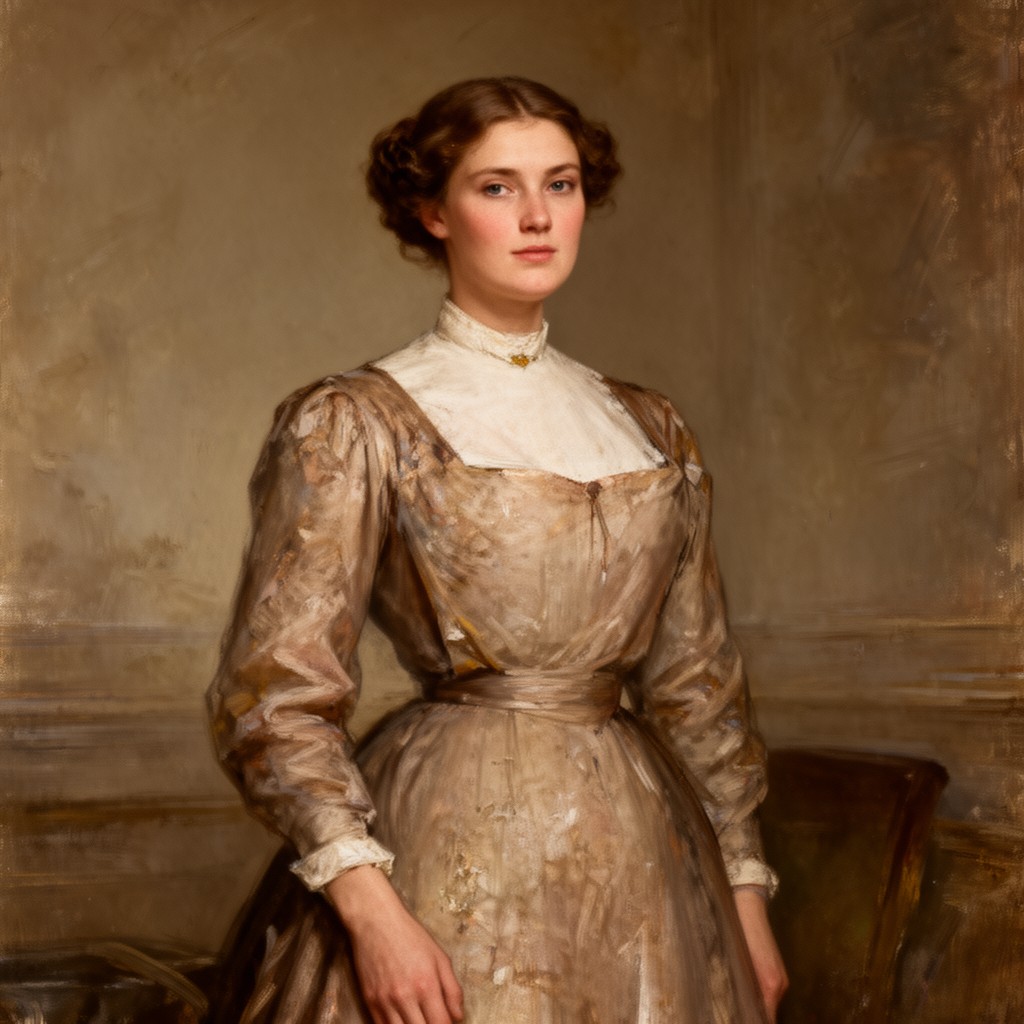AI-generated illustration of Margaret Schlegel