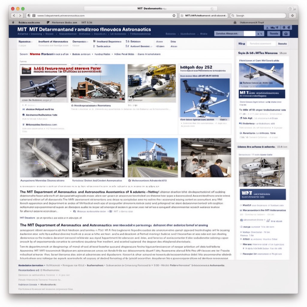 AI-generated illustration of MIT Department of Aeronautics and Astronautics