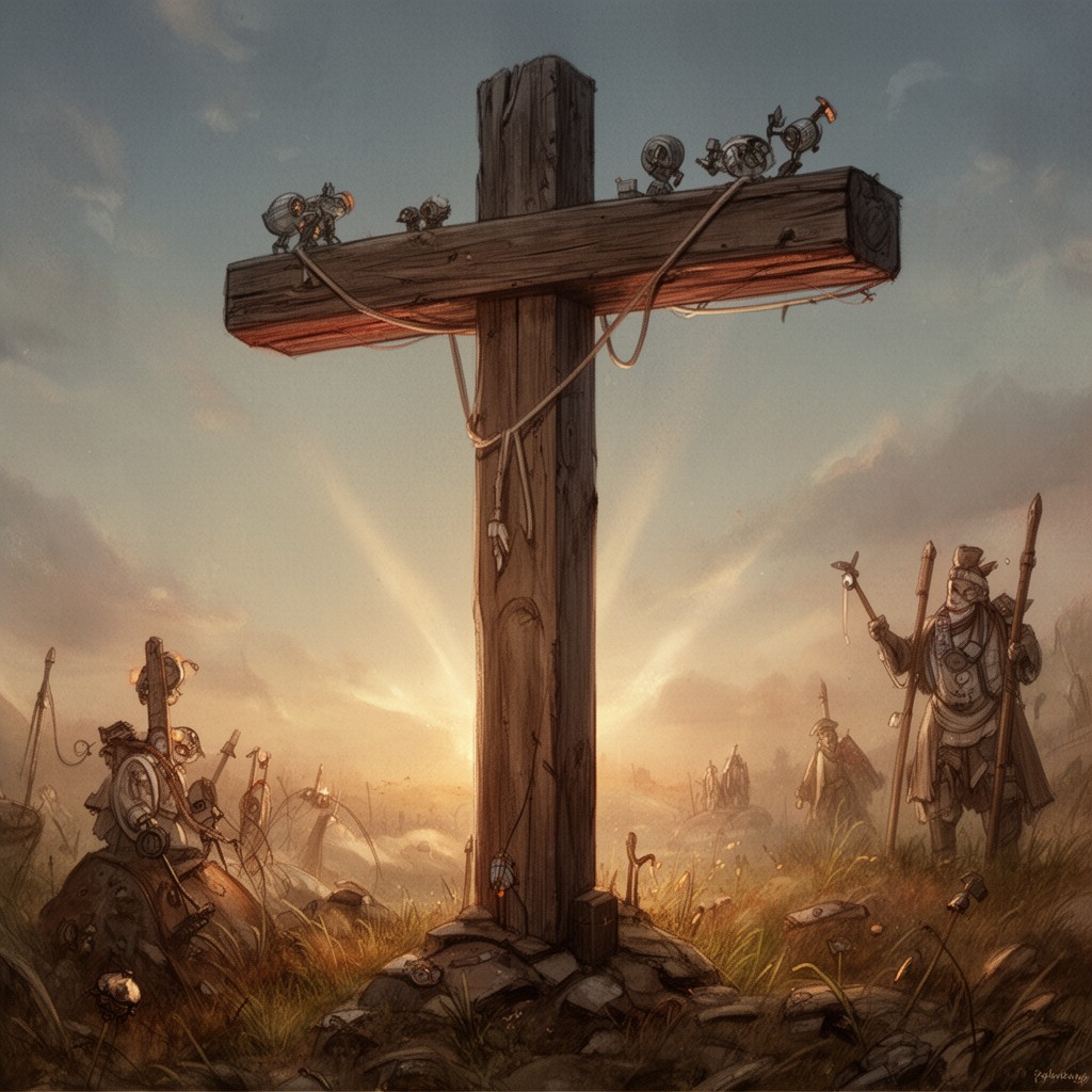AI-generated illustration of The Dream of the Rood