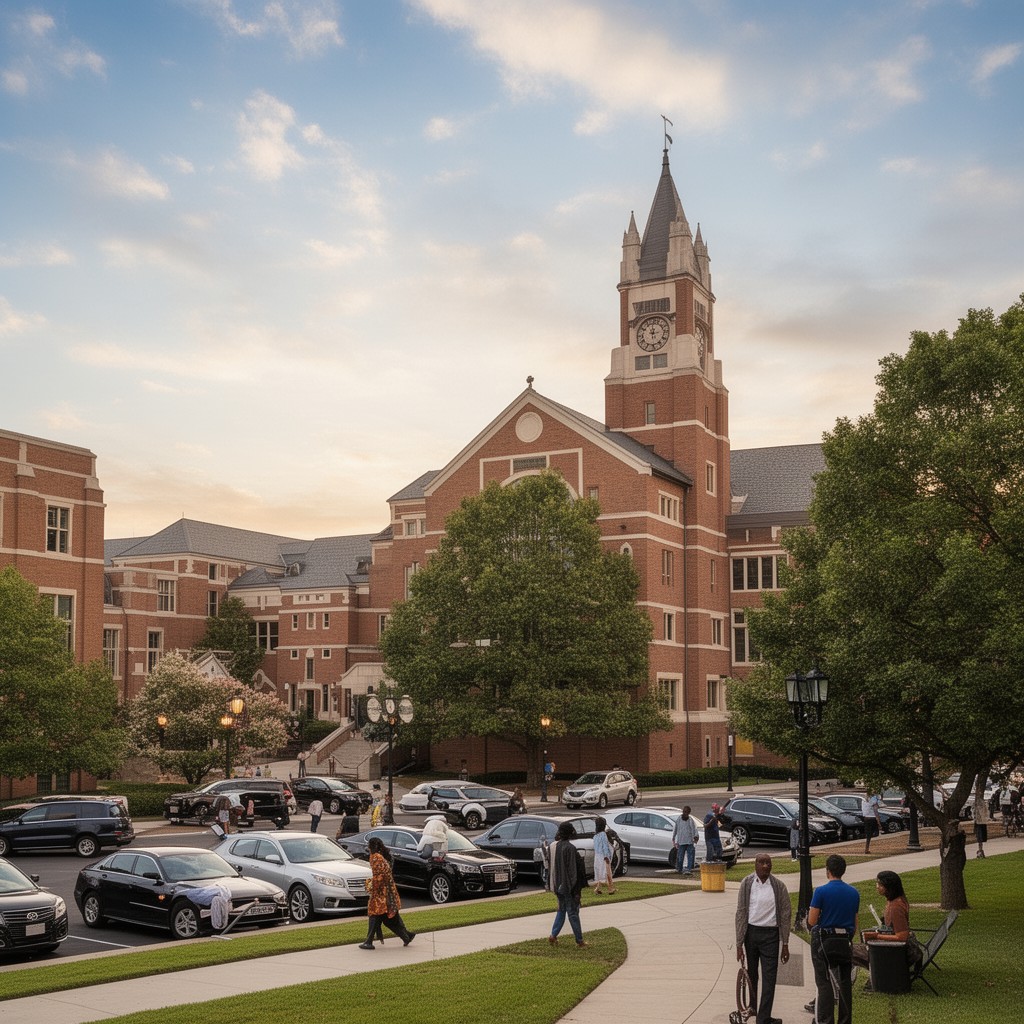 AI-generated illustration of Wake Forest University