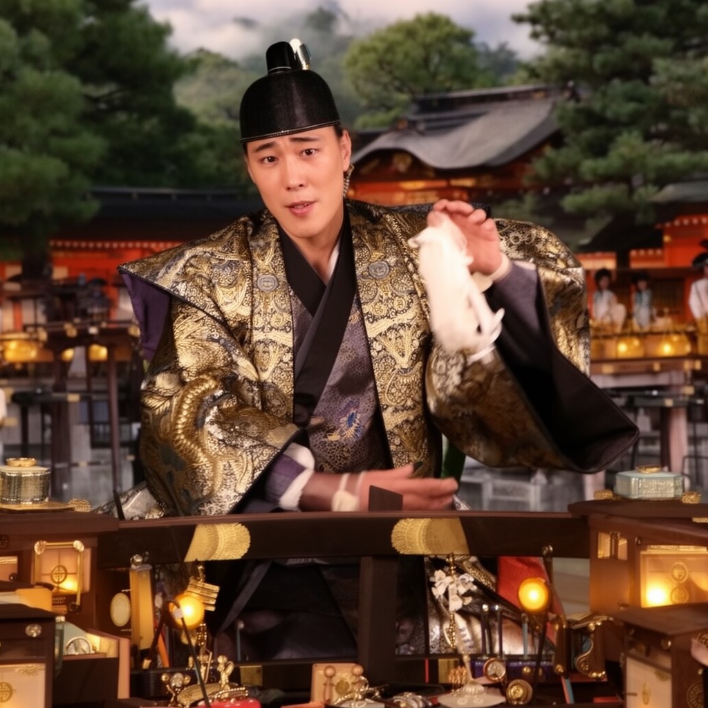 AI-generated illustration of Emperor Jimmu