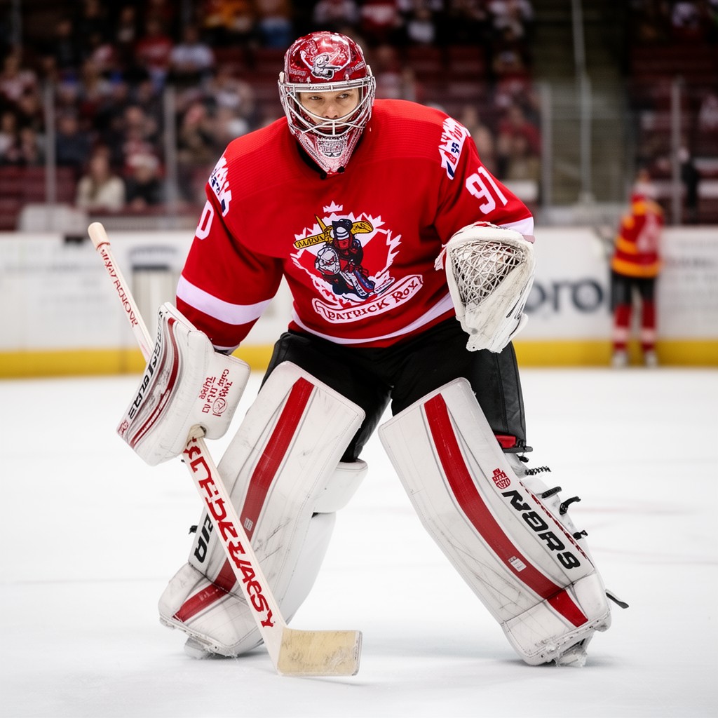 AI-generated illustration of Patrick Roy