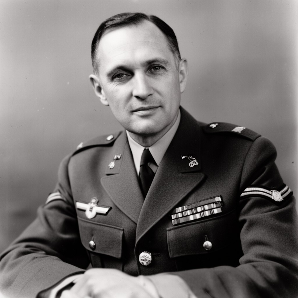 AI-generated illustration of Air Marshal Sir Trafford Leigh-Mallory