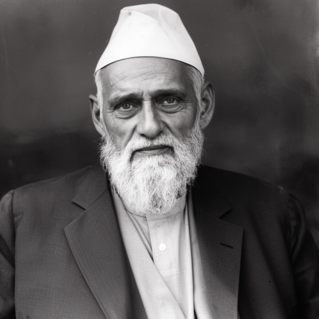 AI-generated illustration of Khan Abdul Ghaffar Khan
