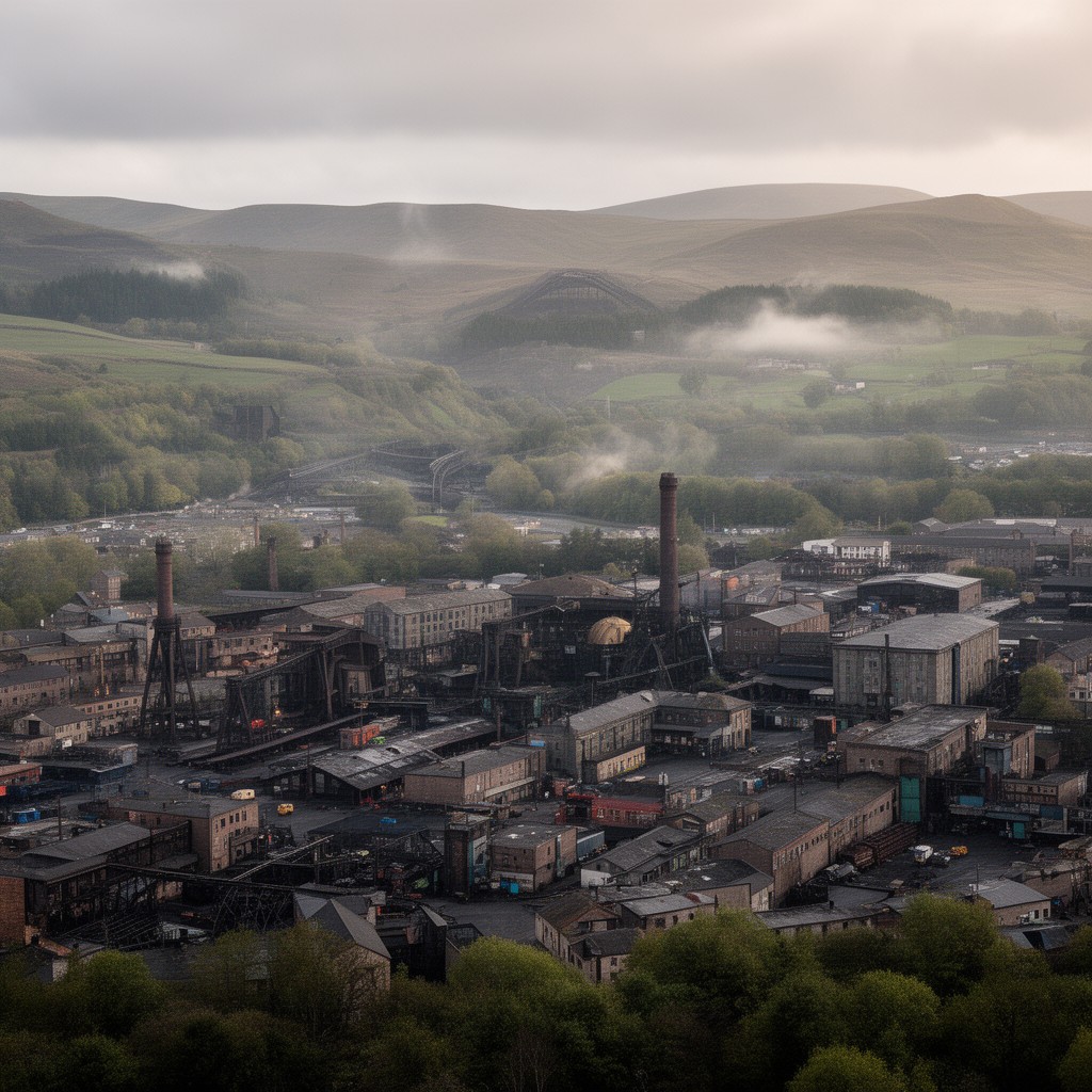 AI-generated illustration of Blaenau Gwent