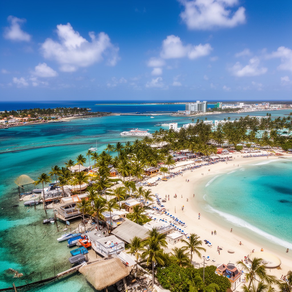 AI-generated illustration of Cancún