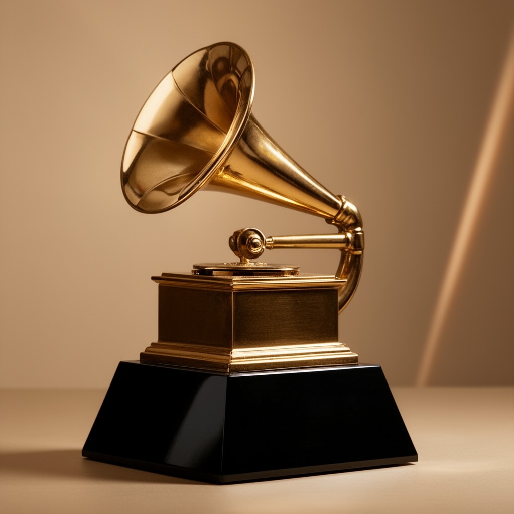 AI-generated illustration of Grammy Award