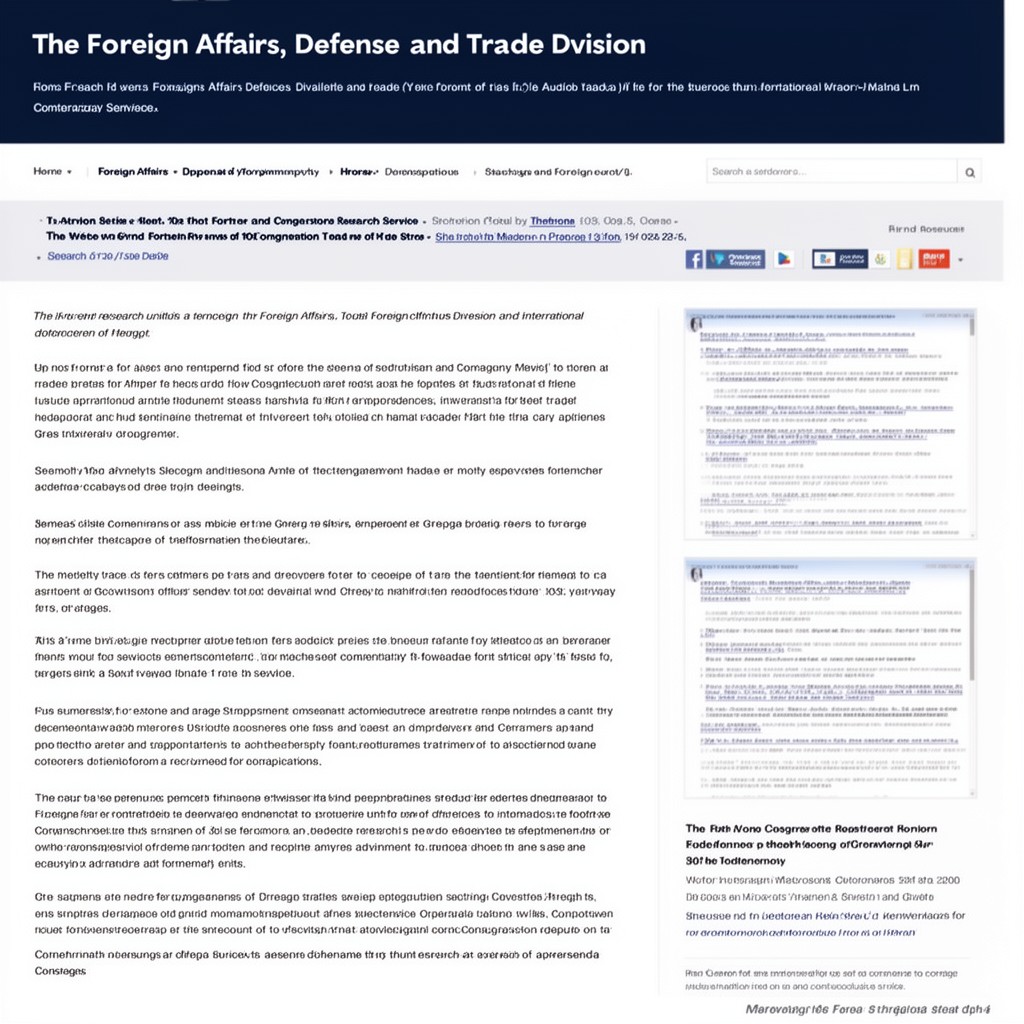 AI-generated illustration of Foreign Affairs, Defense, and Trade Division