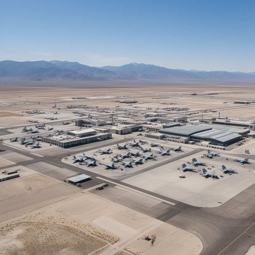 AI-generated illustration of Nellis Air Force Base