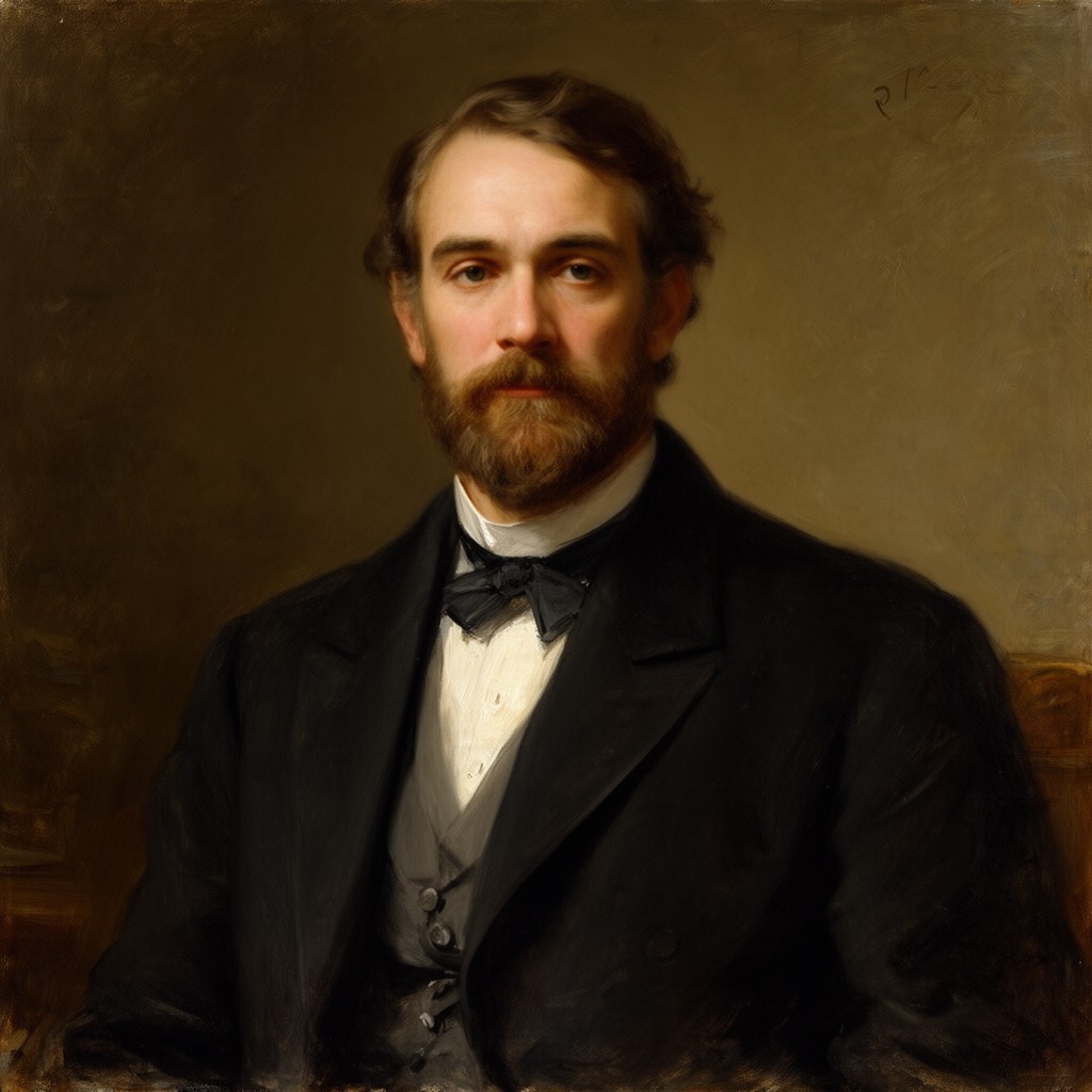 AI-generated illustration of William Morris Hunt