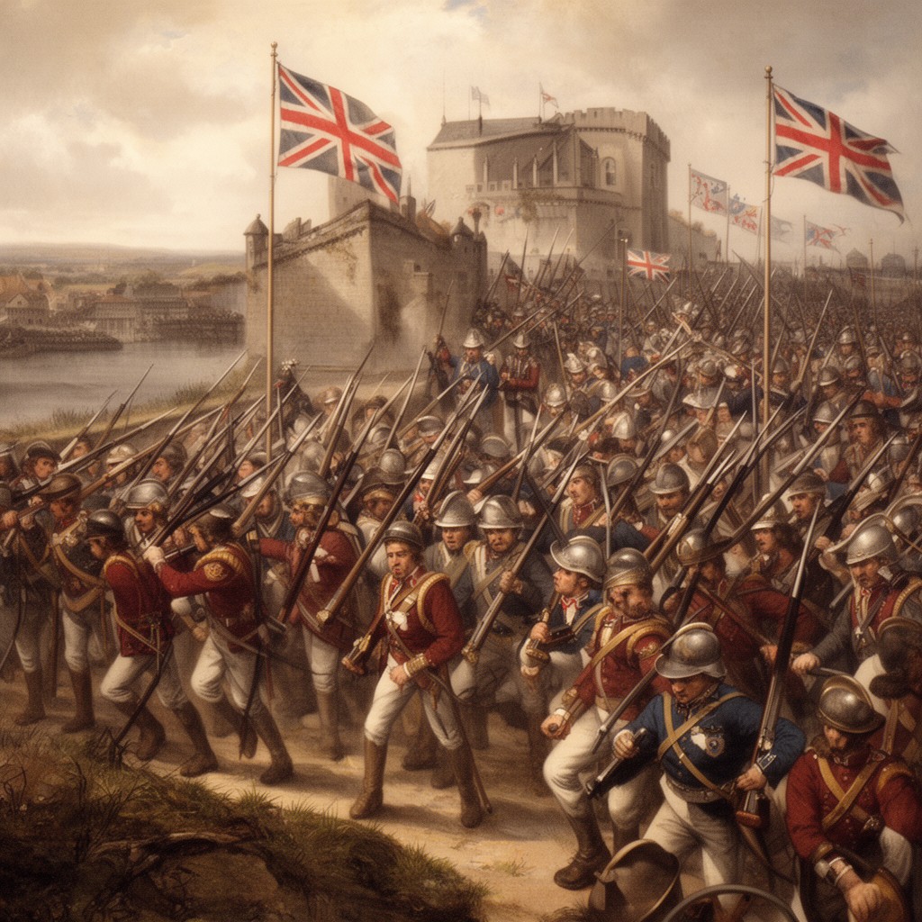 AI-generated illustration of English Army