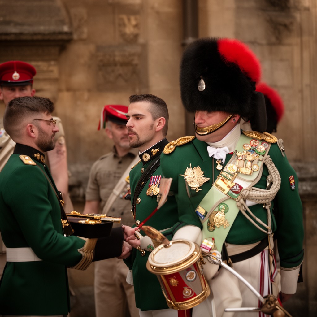AI-generated illustration of Irish Guards