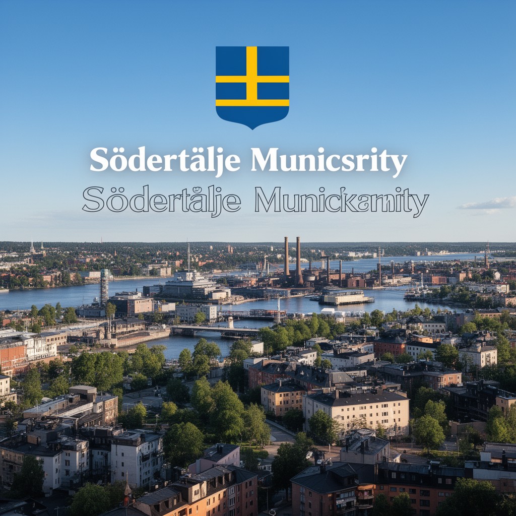 AI-generated illustration of Södertälje Municipality
