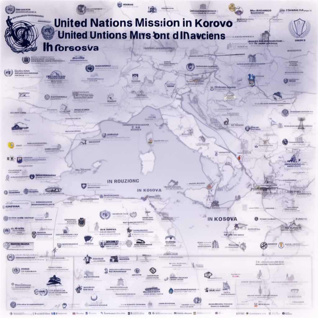 AI-generated illustration of United Nations Mission in Kosovo