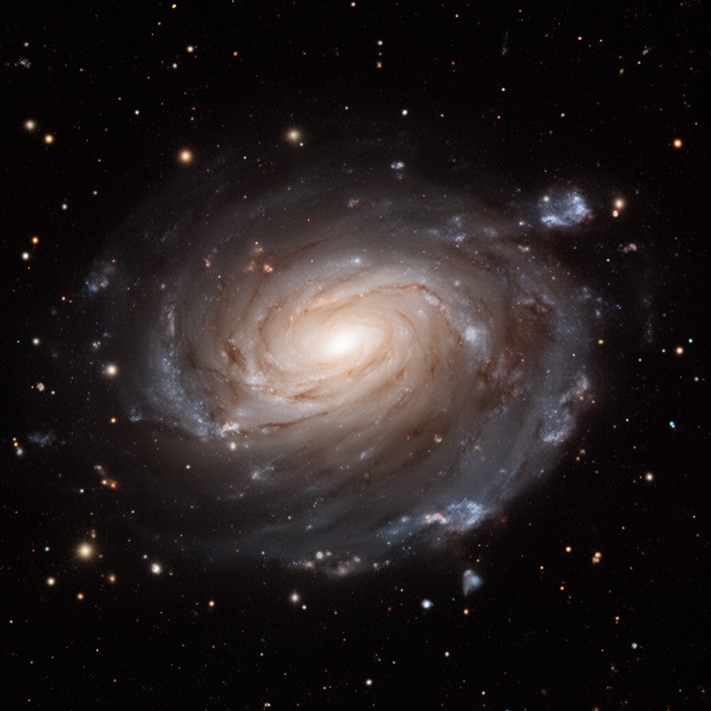 AI-generated illustration of Canis Major Dwarf Galaxy