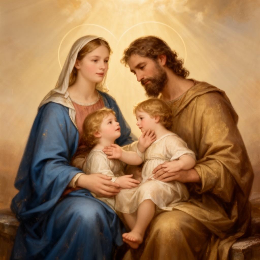 AI-generated illustration of Holy Family
