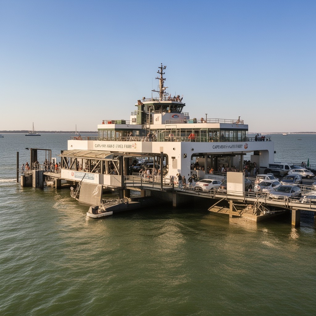 AI-generated illustration of Cape May–Lewes Ferry
