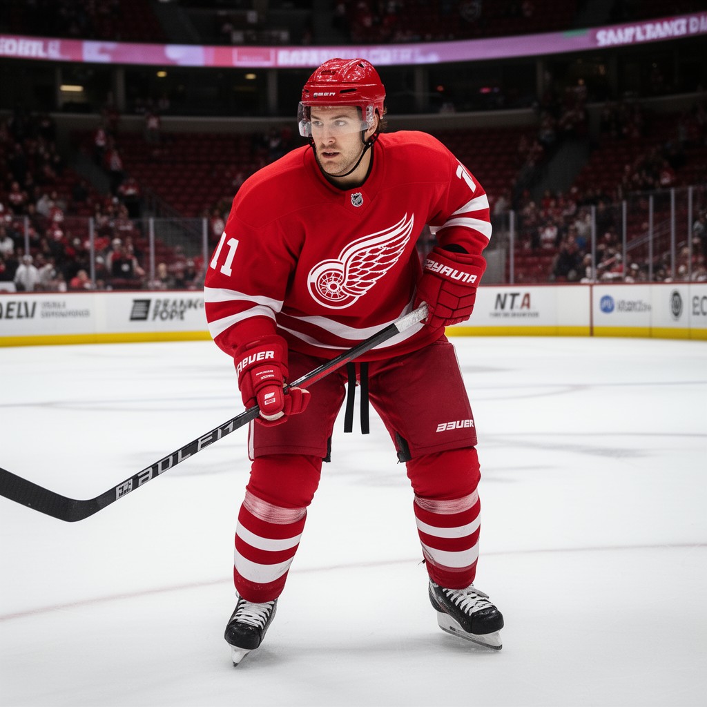 AI-generated illustration of Detroit Red Wings