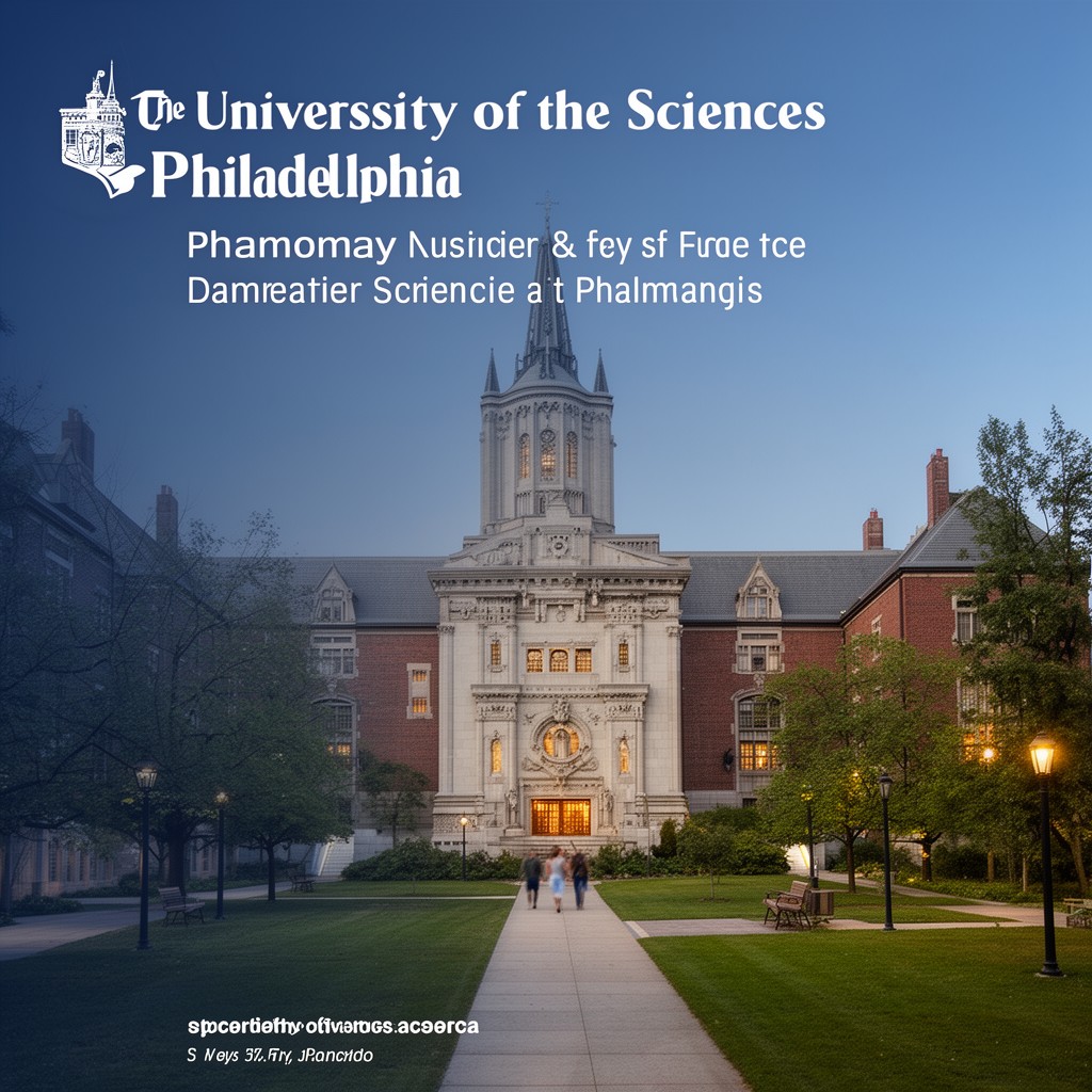 AI-generated illustration of University of the Sciences in Philadelphia