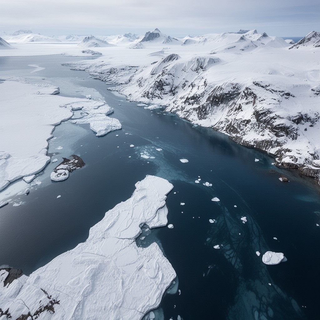 AI-generated illustration of Fram Strait