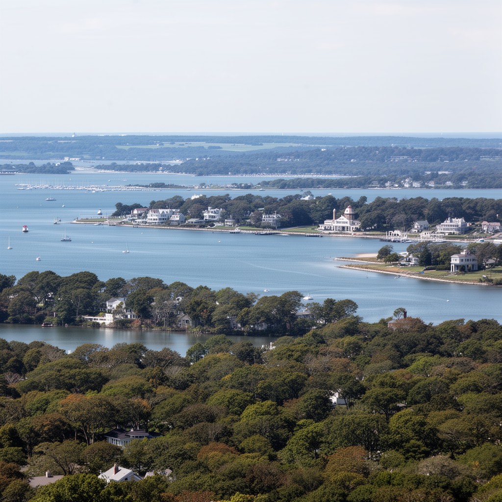 AI-generated illustration of North Shore of Long Island