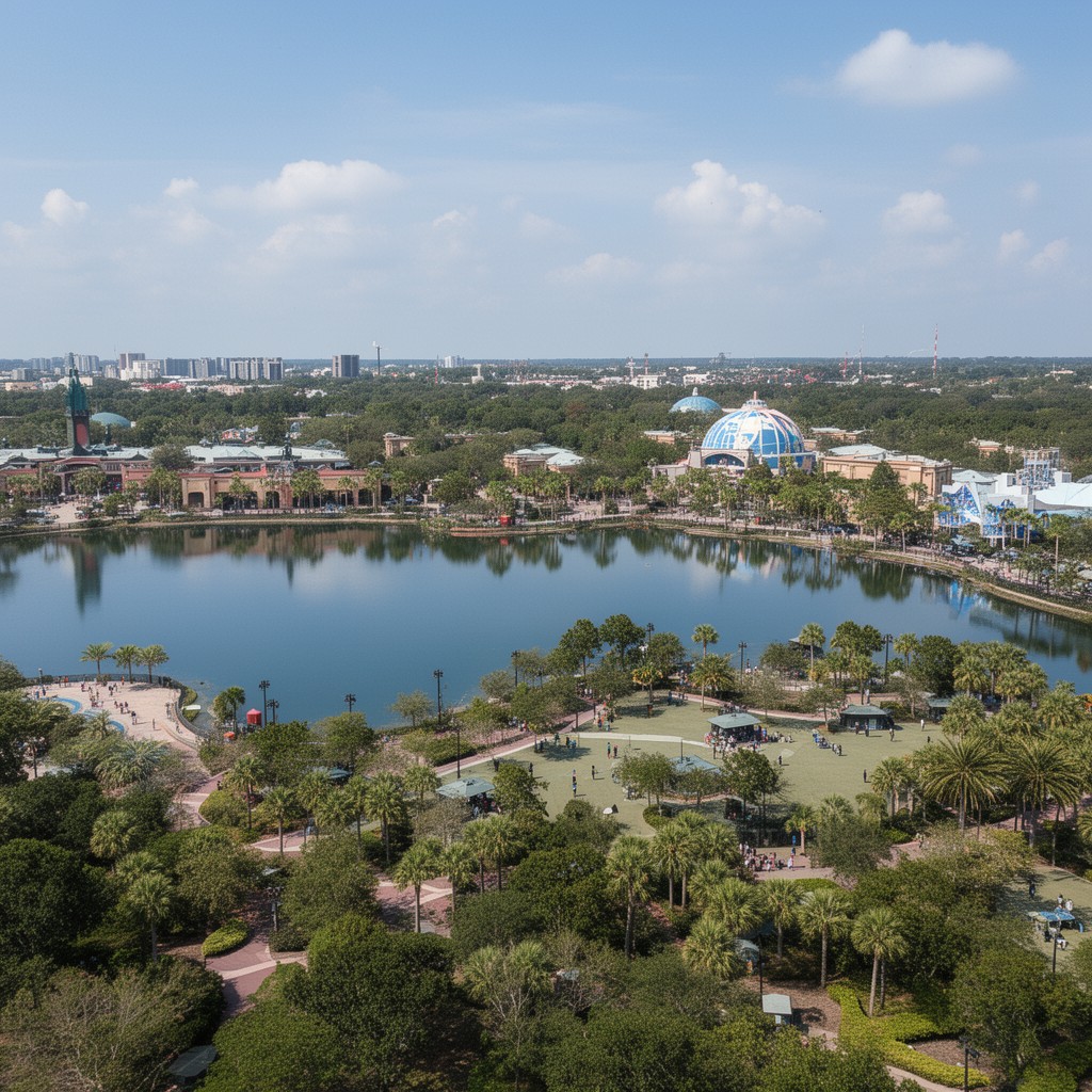 AI-generated illustration of Lake Buena Vista, Florida