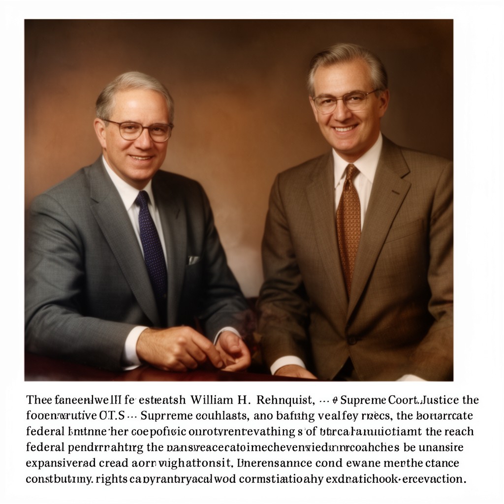 AI-generated illustration of William H. Rehnquist