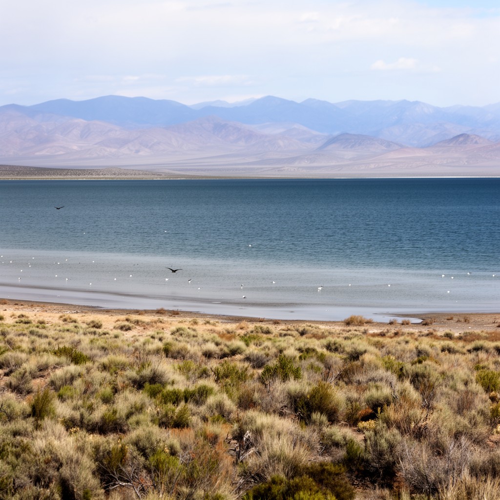 AI-generated illustration of Walker Lake