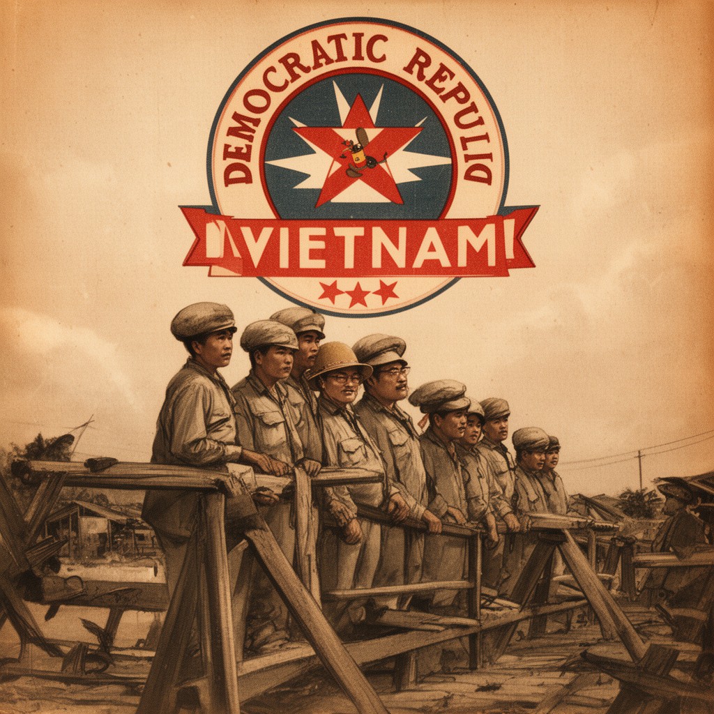 AI-generated illustration of Democratic Republic of Vietnam