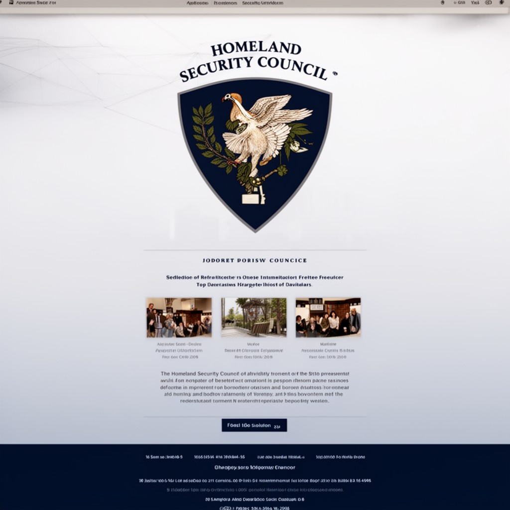 AI-generated illustration of Homeland Security Council of the United States