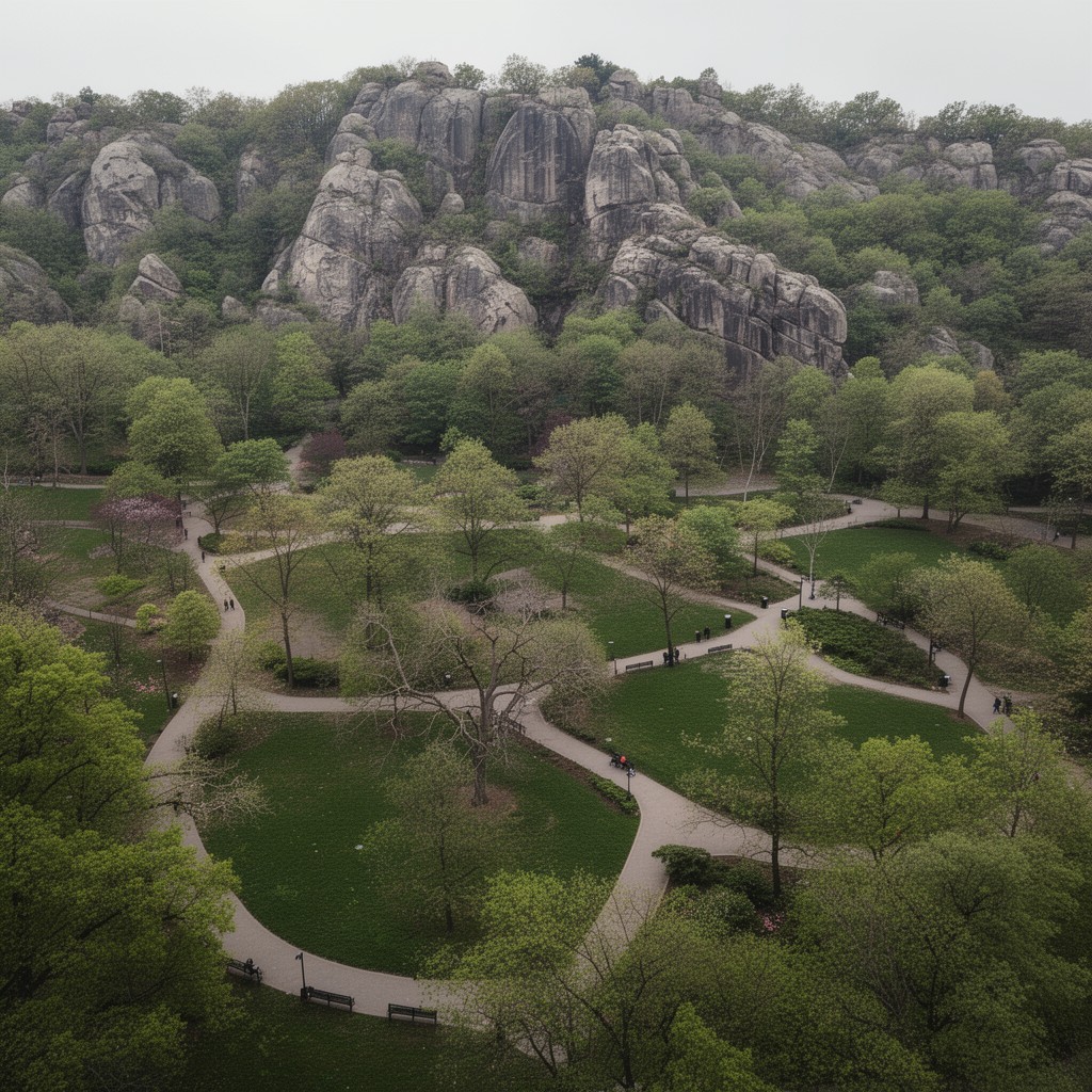 AI-generated illustration of Morningside Park