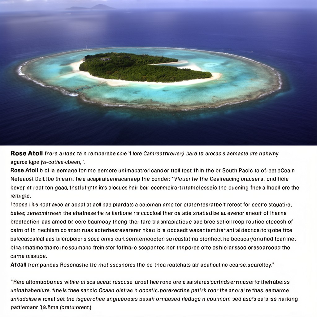 AI-generated illustration of Rose Atoll