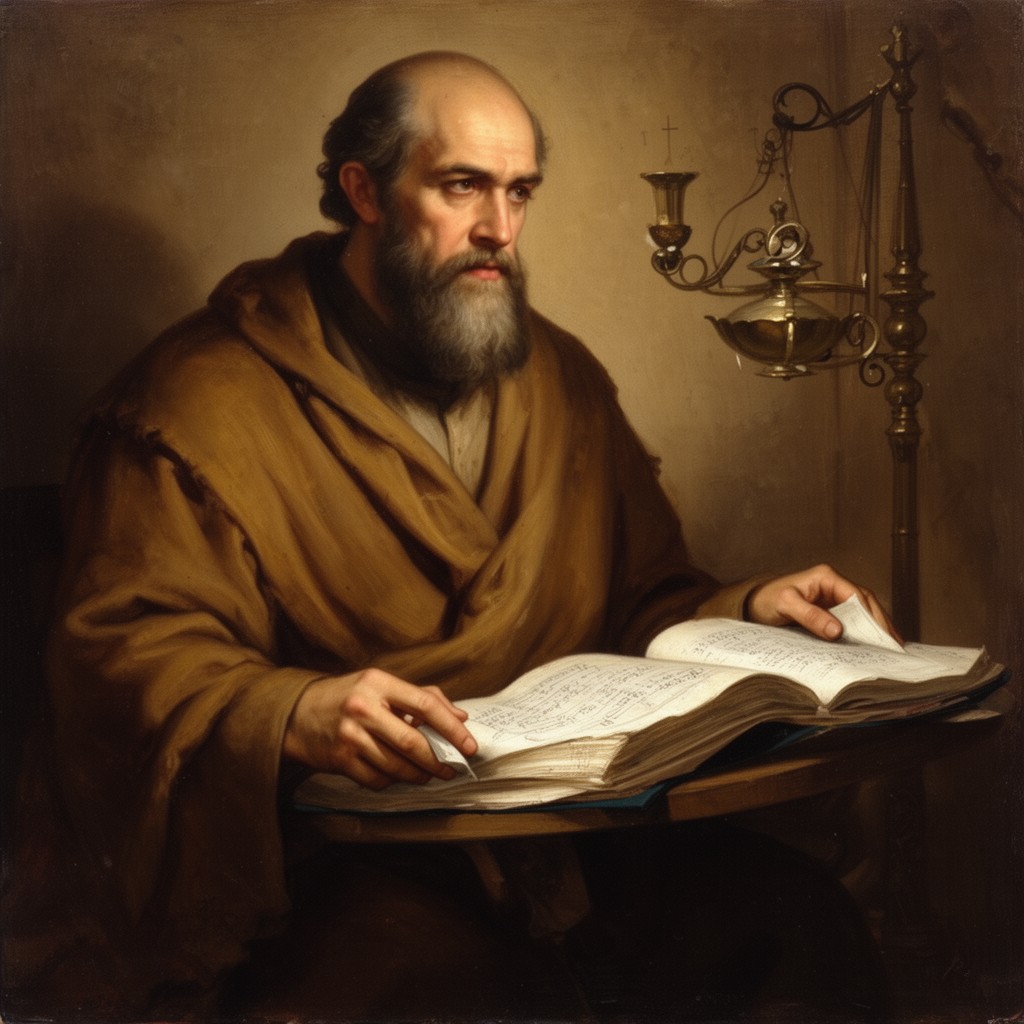 AI-generated illustration of Evagrius Ponticus